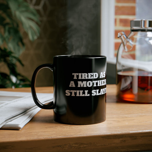 Sassy Black Mug for Coffee Lovers, Perfect Gift for Mom, Dad, Birthdays, Office Humor, Customizable Mug