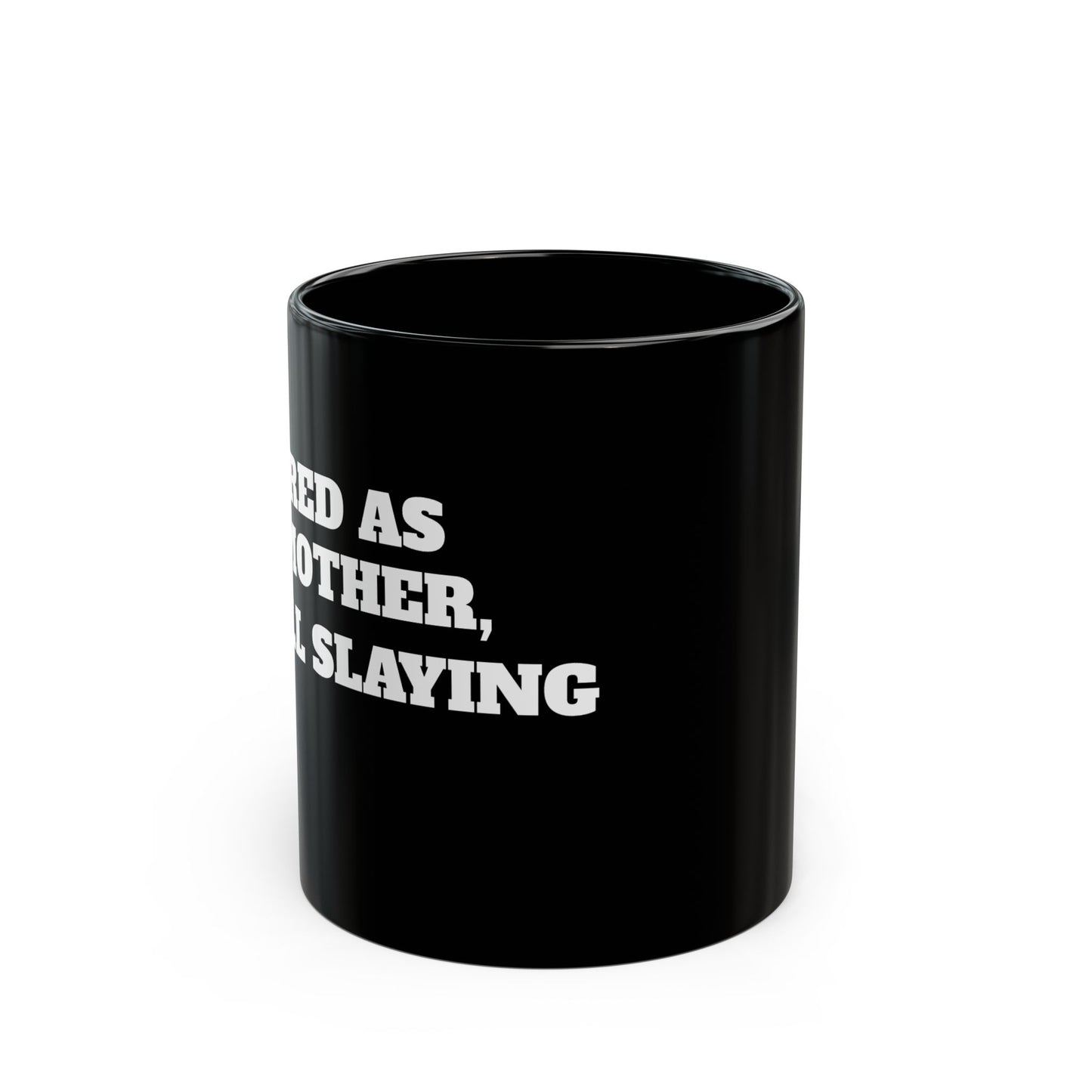 Sassy Black Mug for Coffee Lovers, Perfect Gift for Mom, Dad, Birthdays, Office Humor, Customizable Mug