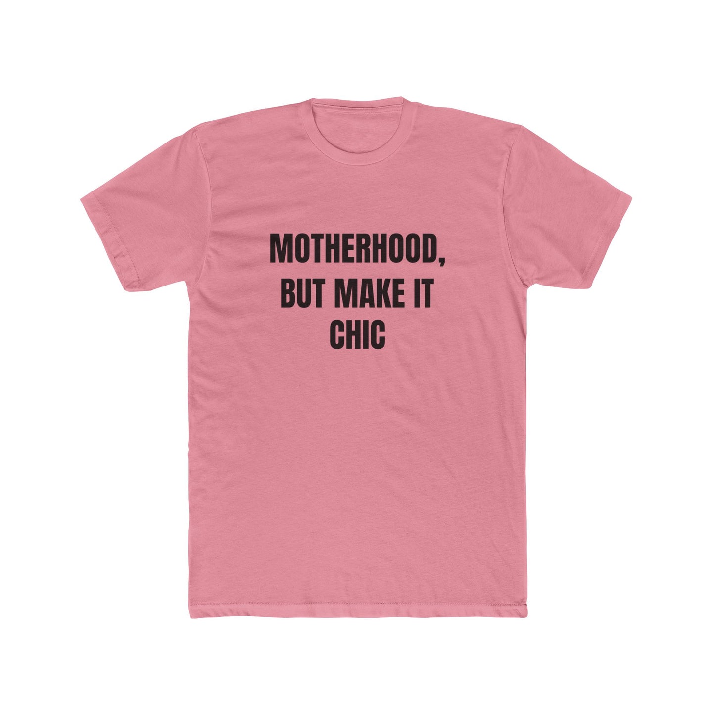 Chic Motherhood Cotton Tee, Stylish Mom Shirt, Cute Gift for Mothers, Trendy Parenting Wear, Comfortable Everyday Tee