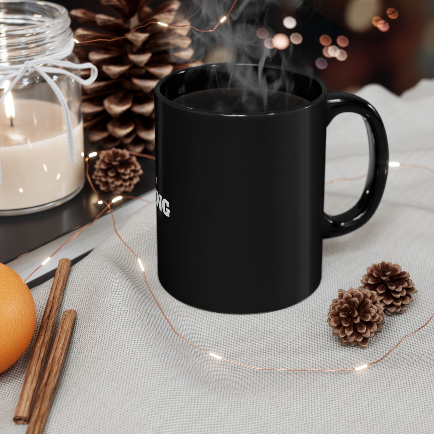 Sassy Black Mug for Coffee Lovers, Perfect Gift for Mom, Dad, Birthdays, Office Humor, Customizable Mug