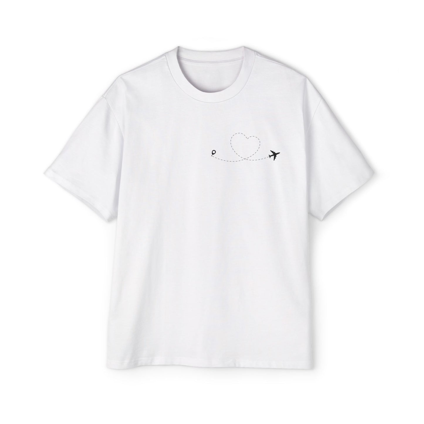 Jet Lagged & Love Struck Oversized Tee, Comfortable Men's T-Shirt, Travel Lover Gift, Casual Streetwear, Unique Graphic Tee