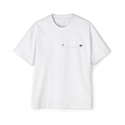 Jet Lagged & Love Struck Oversized Tee, Comfortable Men's T-Shirt, Travel Lover Gift, Casual Streetwear, Unique Graphic Tee